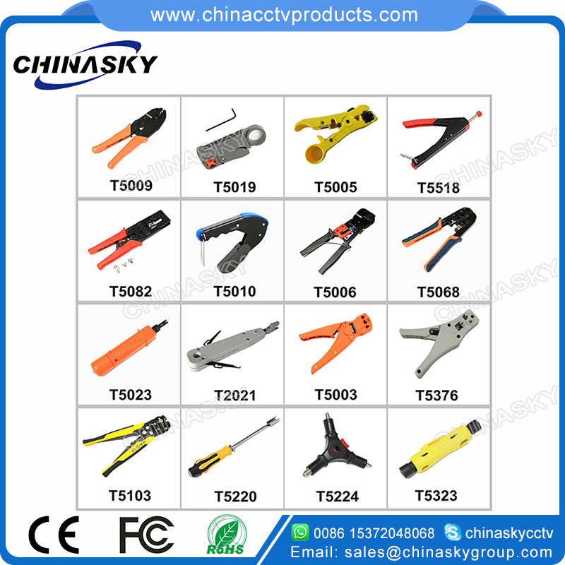 CCTV Coax Cable Hand Crimping Tool for BNC Connectors (T5009)