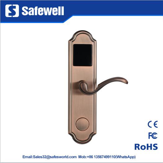 Red Bronze Zinc Alloy Celectronic Hotel Door Lock with Five Color