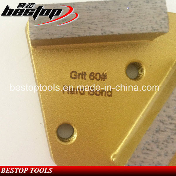 Trapezoid Metal Diamond Concrete Grinding Pad Scraper for Floor Grinder