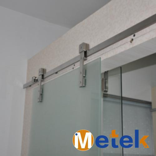 Stainless Steel Garage Sliding Door Hardware Glass