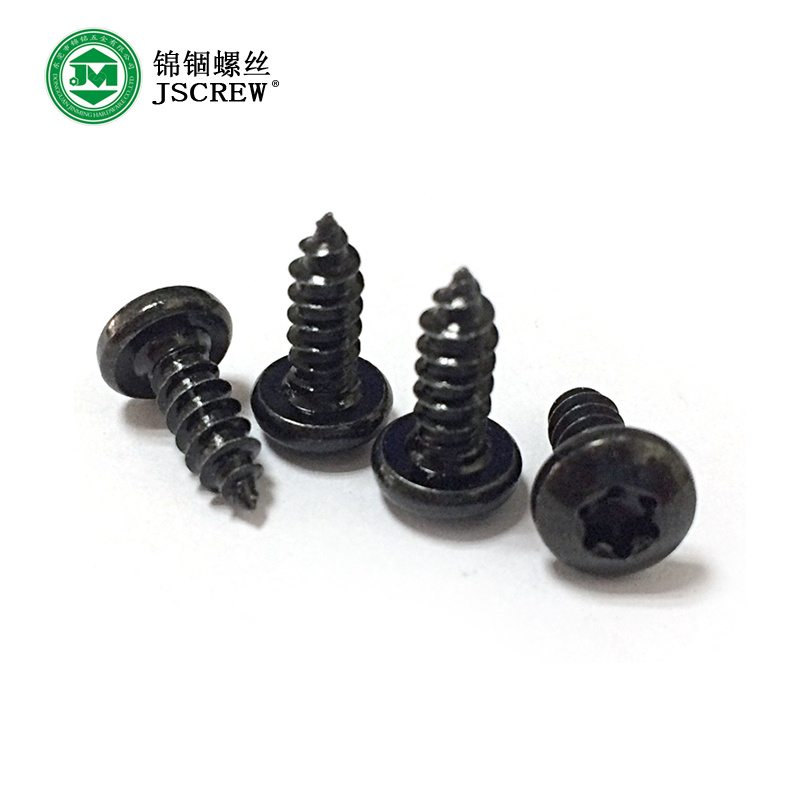 10# Black Zinc Plated Torx Pan Head Self Tapping Screw for Machine