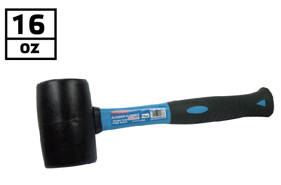 Fixtec Rubber Hammer with Fiber Handle