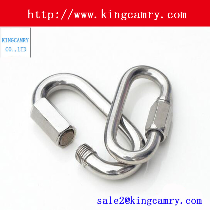 Rigging Hardware Stainless Steel Safety Carabiner Steel Spring Snap Hook