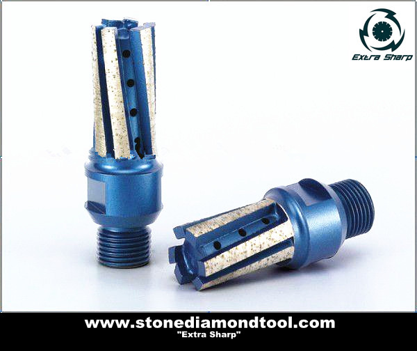 Diamond Stone Finger Core Drilling Bits for CNC Machine