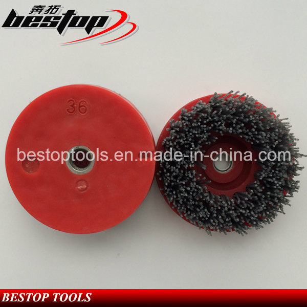 M14 Connection 110mm Round Diamond Abrasive Brush for Granite