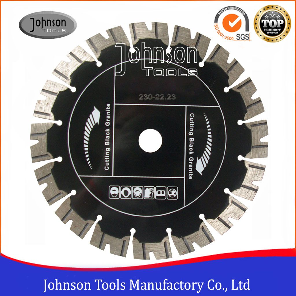 230mm Turbo Segmented Sintered Diamond Saw Blade for Granite Cutting