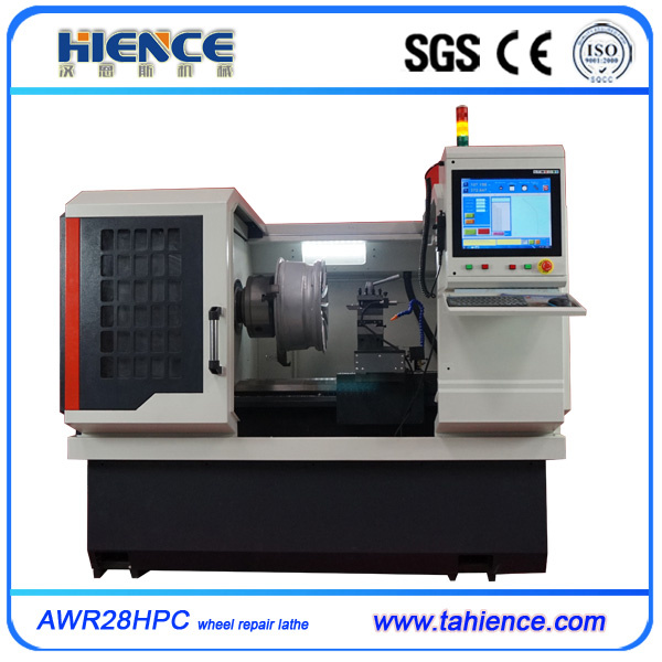 Mobile PC Alloy Wheel Repair Machine Diamond Cutting CNC Lathe Awr28hpc