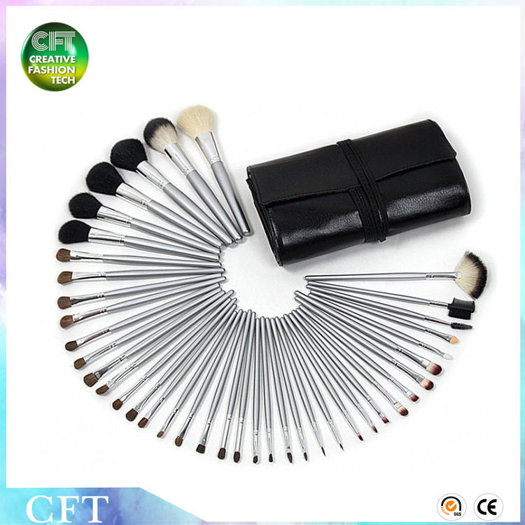 Private Label Professional Makeup Brush Set 40PCS Wool Cosmetic Brush Set