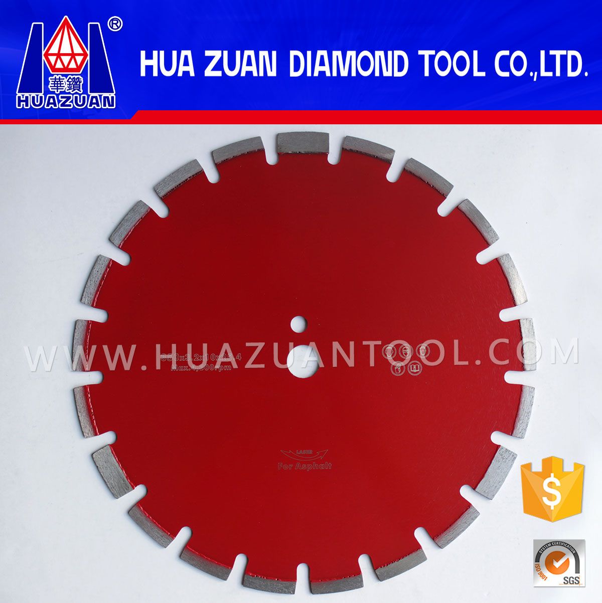 Diamond Circular Saw Blade for Cutting Asphalt Disc