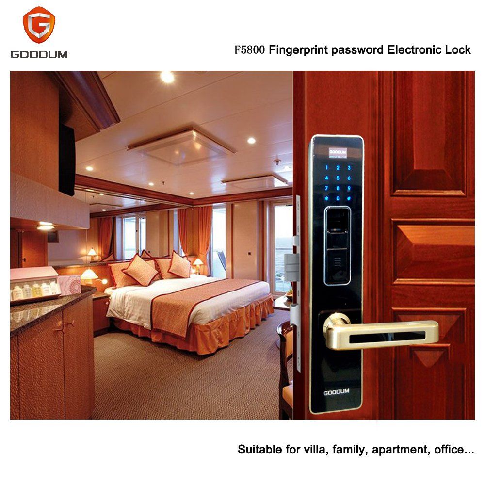 Smart Keys RFID Card Electronic Biometric Fingerprint Handle Door Lock