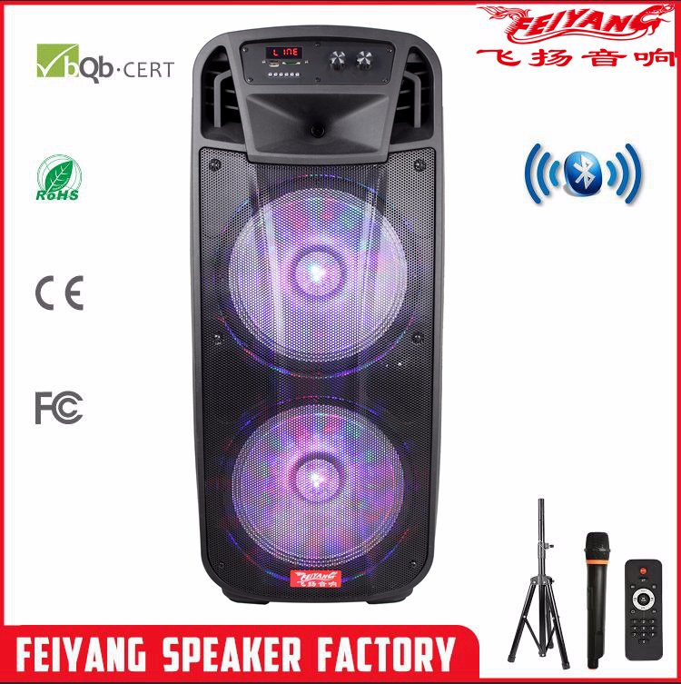 New Double 2*12inch Big Power Battery Speaker