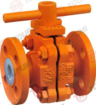 Teflon PTFE PFA Lined Ball Valve ANSI 150 Pn10 16 Q41 2PCS