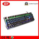 Blue Switch Metal Panel Gaming Wired USB Keyboard