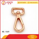 Fashion Rose Gold Zinc Alloy Hardware Snap Hook for Handbag Bag Belt