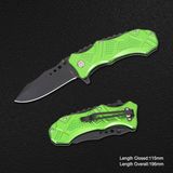 Folding Knife with Anodized Aluminum Handle (#3906)