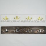 High-Grade Beautiful Clothes Hook Wooden & Metal Board Hook (ZH-7024)