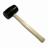 Rubber Hammer with Wooden Handle