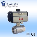 Thread 3PC Ball Valve with Pneumatic Actuator