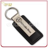 Rectangular Shape Personalized Soft Enamel Metal & Leather Key Chain