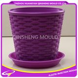 Plastic Rattan Flowerpot Mold