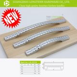 Clear Diamond Plaid Zinc Metarial Kitchen Handle Furniture Hardware