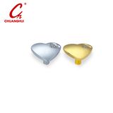 Furniture Hardware Heart Shape with Crystal Door Knob Handle