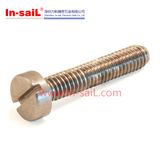 Brass Slotted Cheese Head Machine Screw DIN 84, M1-M20