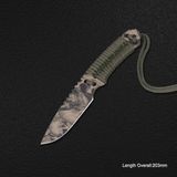 High Qualtiy Camo Fixed-Blade Knife (#3889)