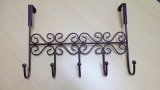 Hardware Iron Clothes Long Hook in Door with 5 Hooks