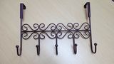 Hardware Iron Clothes Long Hook in Door with 5 Hooks