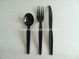 Black Disposable Plastic Cutley, Fork, Spoon and Knife