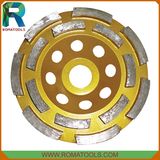 Diamond Double Row Grinding Cup Wheel Disc for Concrete