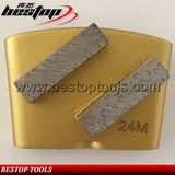 Double Bar Segments HTC Ez Change Concrete Grinding Diamond Plates