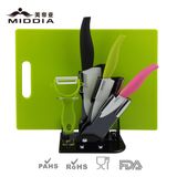 Ceramic Kitchen Knife Set in Colorful Handle