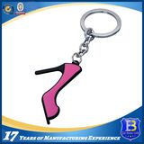 High-Heeled Shoes Metal Keychain with Black Nickel Finish (Ele-K073)