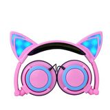 Stylish Headband Wired Colorful Cat Ear Cartoon Headphone