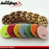 3 Inch D76mm Concrete Floor Polishing Pad Dry Used