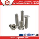 Stock in DIN965 Cross Recessed Flat Head Machine Screw