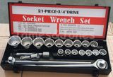 3/4 Inch Drive 21 PCS CRV Socket Set