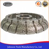 140-350mm Cove Vacuum Brazed Profiling Wheel for Stone