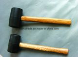 Rubber Hammer with Wooden Handle