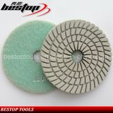 1500# Diamond Spiral Wet Polishing Pads for Granite