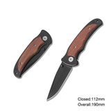 Folding Knife with Wooden Handle