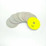 100mm 7 Steps Diamond Stone White Flexible Dry Wet Polishing Pads