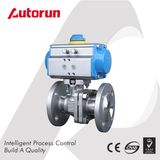 Stainless Steel Flang Connection Pneumatic Ball Valve