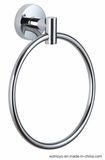 Bathroom Hardware Towel Ring in Chrome