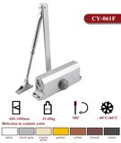 Adjustable Hexagonal Aluminium Door Closer Hardware for Fire-Proof Door