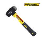 2lb Forged Carbon Steel Club Hammer Stoning Hammer with Fiberglass Shaft