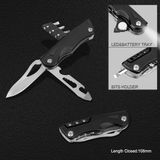 Multi Function Pocket Knife with LED Flashlight (#6205)