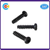 DIN/ANSI/BS/JIS Carbon-Steel/Stainless-Steel Crossed Tail Tapping Screws for Building Railway Bridge